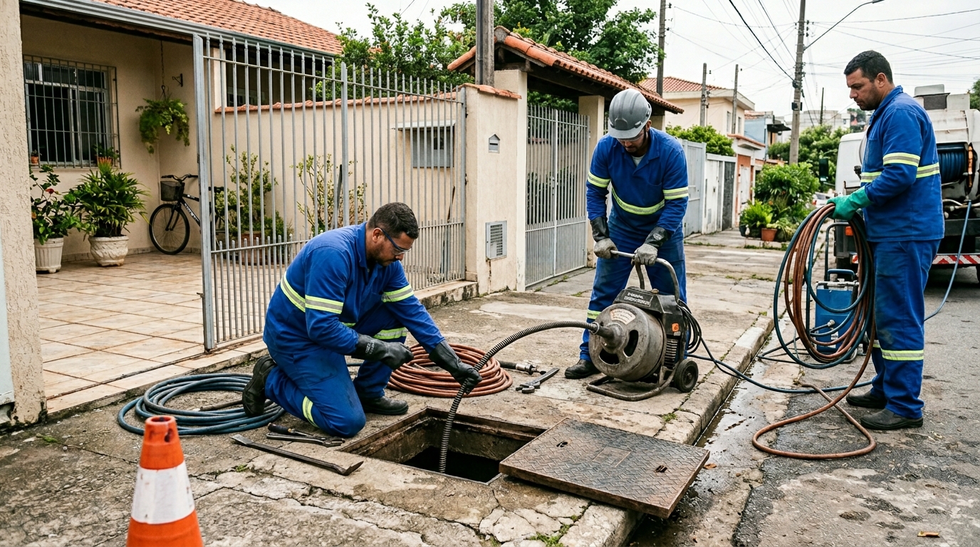 Desentupimento de esgoto em Londrina-PR